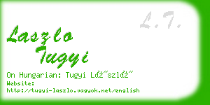 laszlo tugyi business card